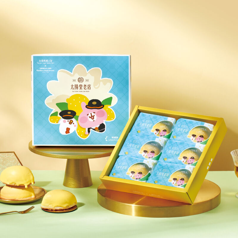 太陽堂老店｜台灣高鐵x卡娜赫拉的小動物聯名檸檬餅-6入 (附專屬提袋), , hi-res image number null